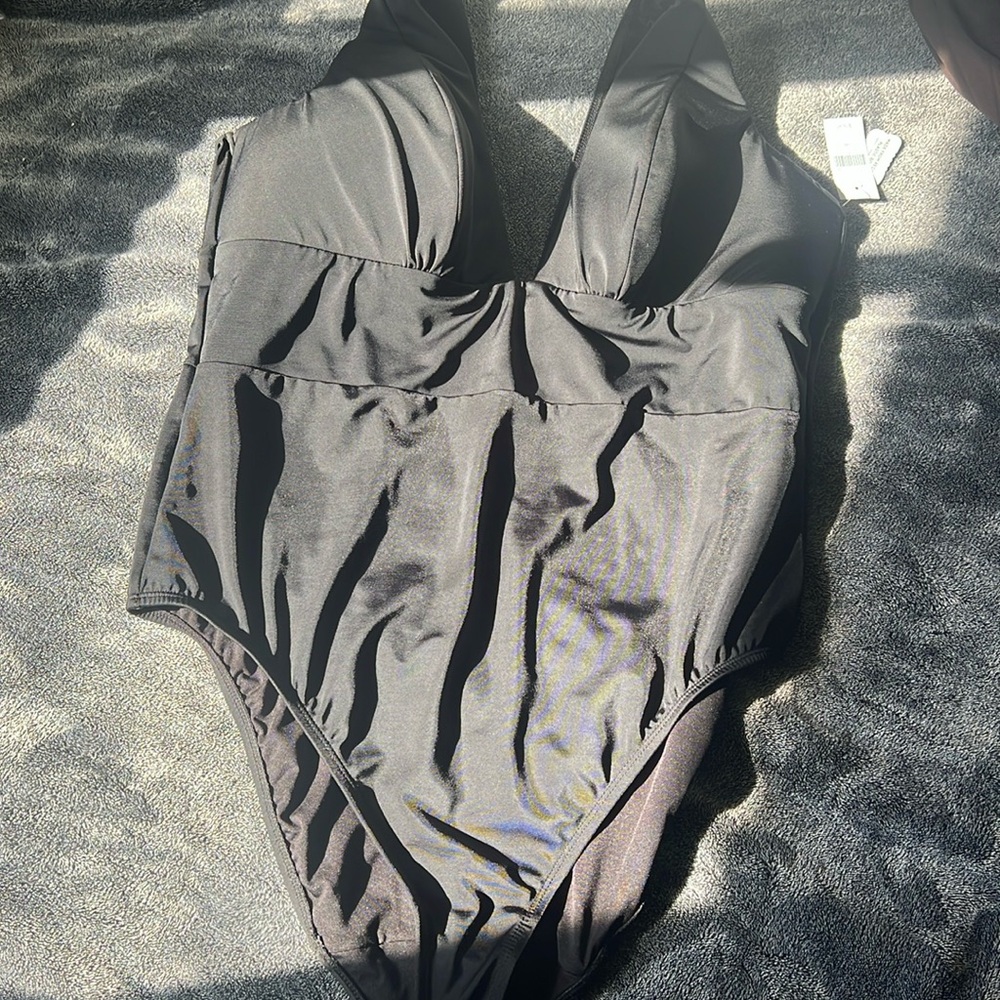 NWT Lane Bryant black bathing suit